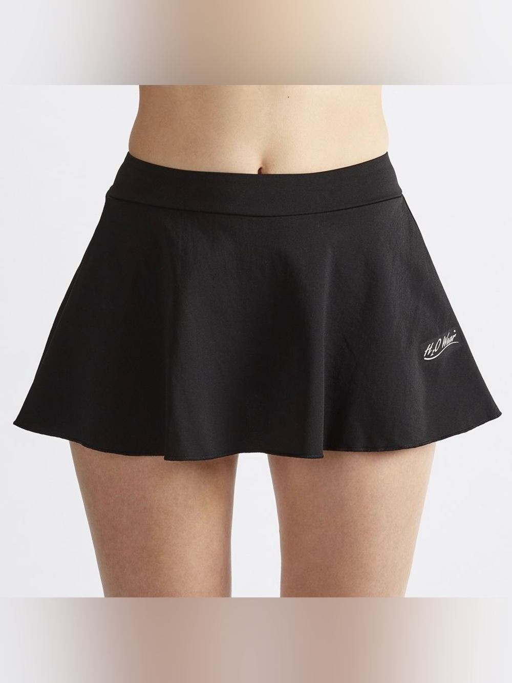 H20 Wear Flirty Swim Skirt with Brief Black Size XL Swimwear NWT